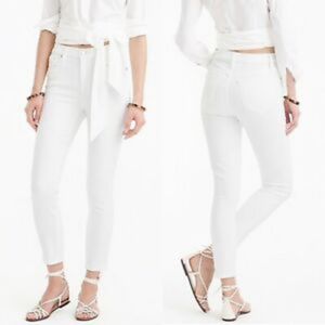 J.Crew Lookout High Rise White Jeans 29